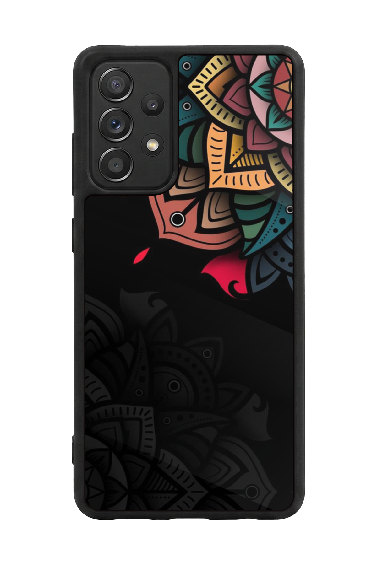 Samsung Galaxy A72 Uyumlu Mandala Tasarımlı Glossy Premium Kılıf