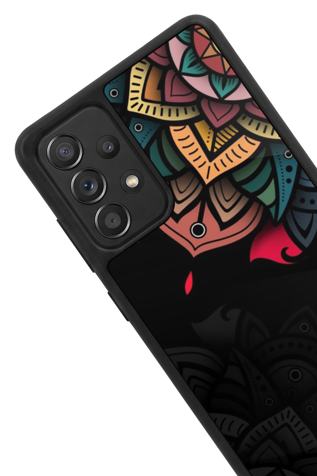 Samsung Galaxy A72 Uyumlu Mandala Tasarımlı Glossy Premium Kılıf