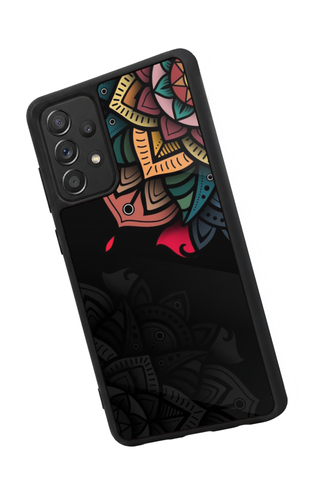 Samsung Galaxy A72 Uyumlu Mandala Tasarımlı Glossy Premium Kılıf