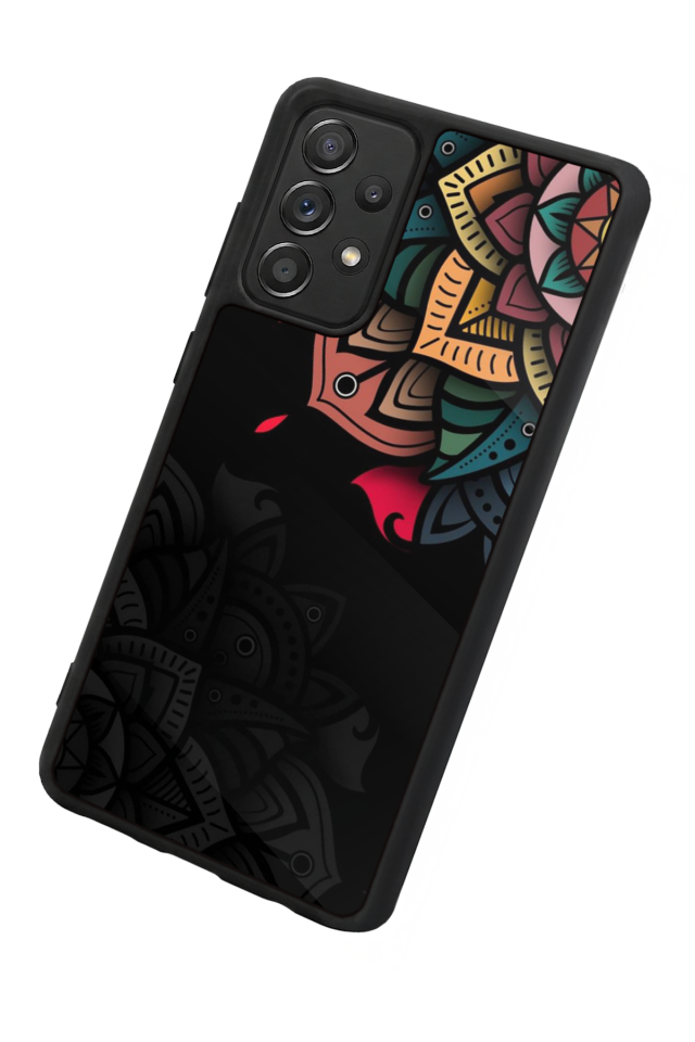 Samsung Galaxy A72 Uyumlu Mandala Tasarımlı Glossy Premium Kılıf