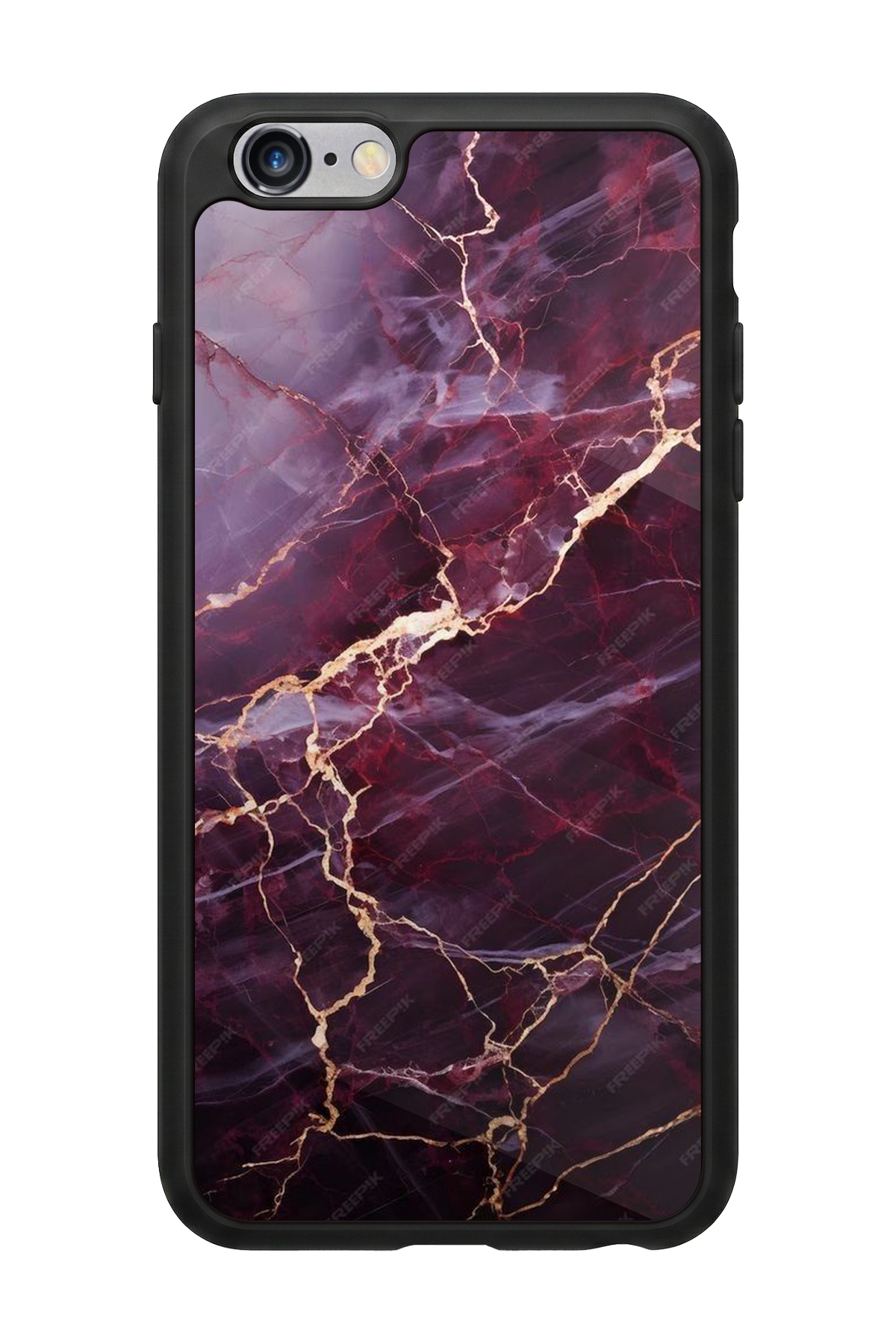 iPhone 6 Plus Uyumlu Mermer Marble Tasarımlı Glossy Premium Kılıf