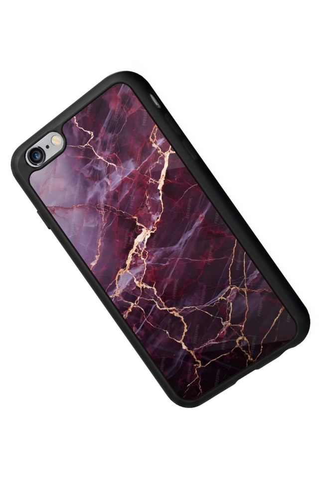 iPhone 6 Plus Uyumlu Mermer Marble Tasarımlı Glossy Premium Kılıf