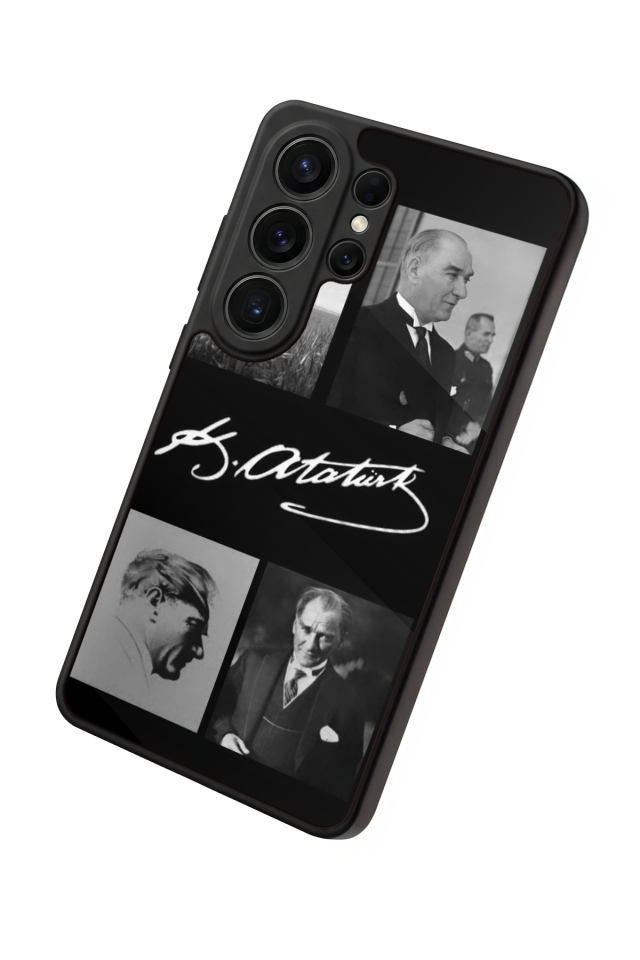 Samsung Galaxy S26 Ultra Uyumlu Mustafa Kemal Ataturk Tasarımlı Glossy Premium Kılıf