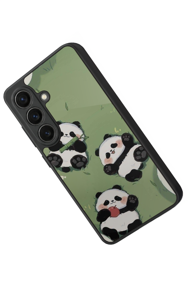 Samsung Galaxy S26 Uyumlu Panda Tasarımlı Glossy Premium Kılıf