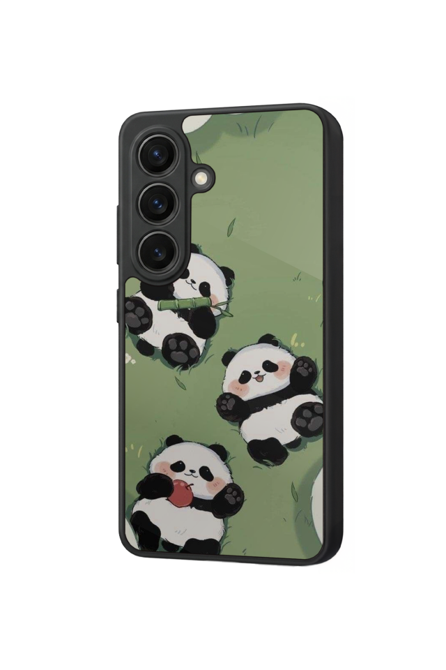 Samsung Galaxy S26 Uyumlu Panda Tasarımlı Glossy Premium Kılıf