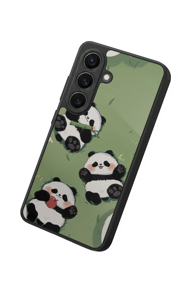 Samsung Galaxy S26 Uyumlu Panda Tasarımlı Glossy Premium Kılıf