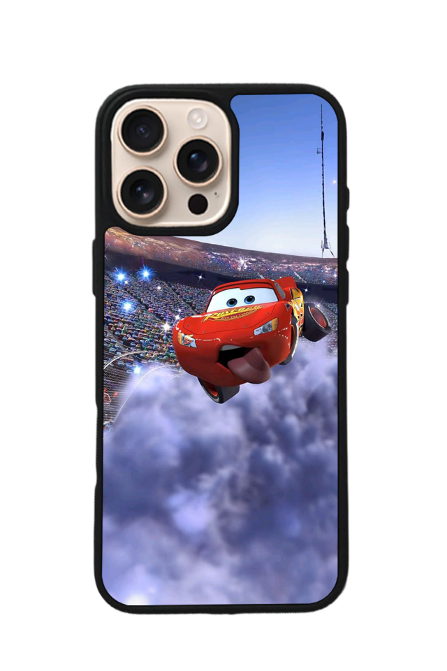 iPhone 16 Pro Max Uyumlu Simsek McQueen Tasarımlı Glossy Premium Kılıf
