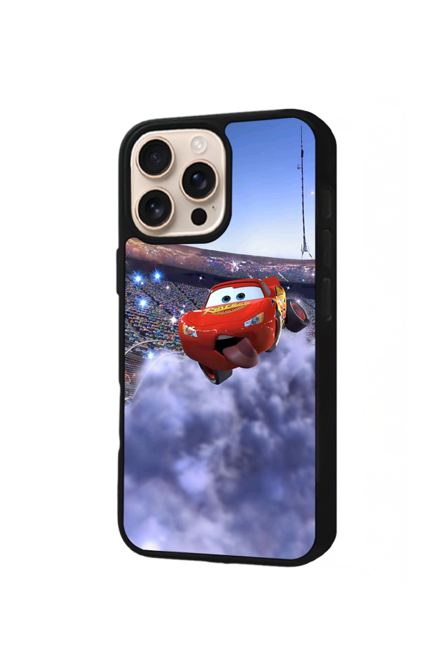 iPhone 16 Pro Max Uyumlu Simsek McQueen Tasarımlı Glossy Premium Kılıf