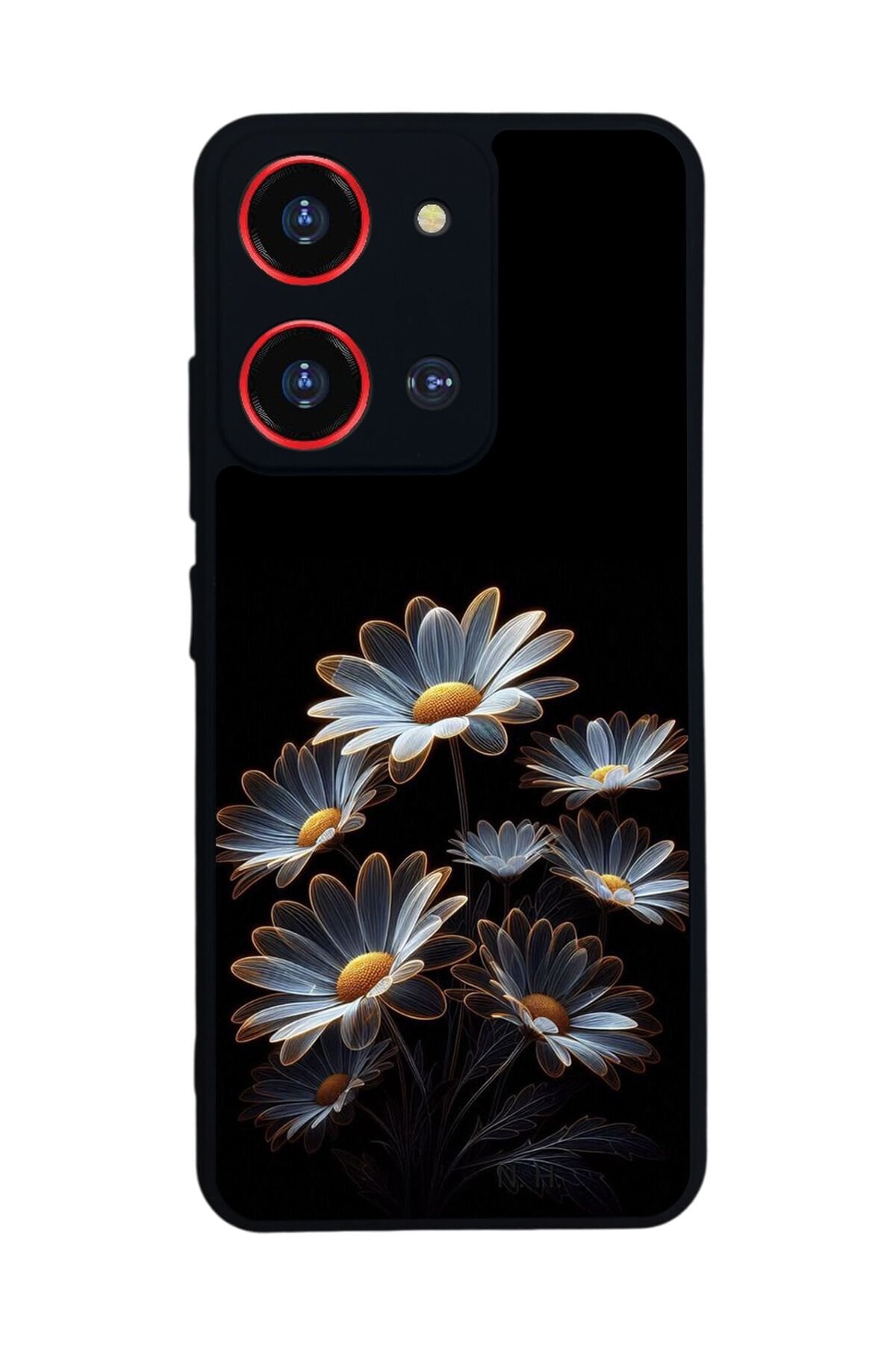 Reeder S19 Max Pro S 108MP Uyumlu Cicek Tasarımlı Glossy Premium Kılıf