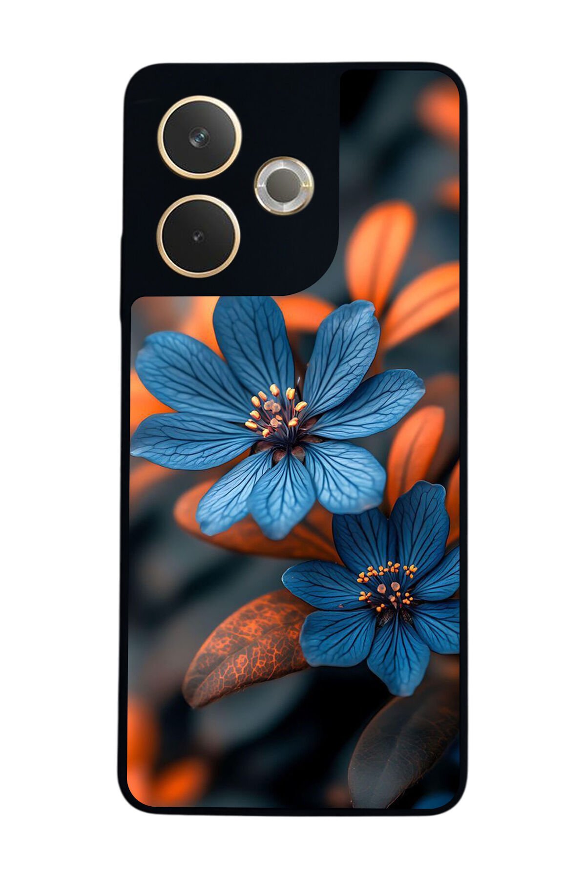 Oppo A5 Pro Uyumlu Cicek Tasarımlı Glossy Premium Kılıf