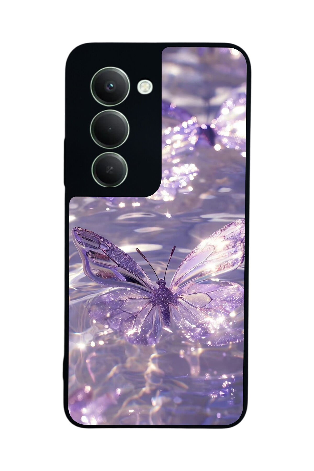 Xiaomi Redmi 15 5G Uyumlu Kelebek Tasarımlı Glossy Premium Kılıf