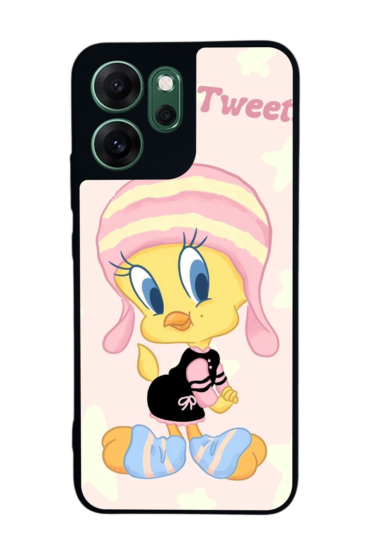 Oppo Reno 14F Uyumlu Tweety Tasarımlı Glossy Premium Kılıf