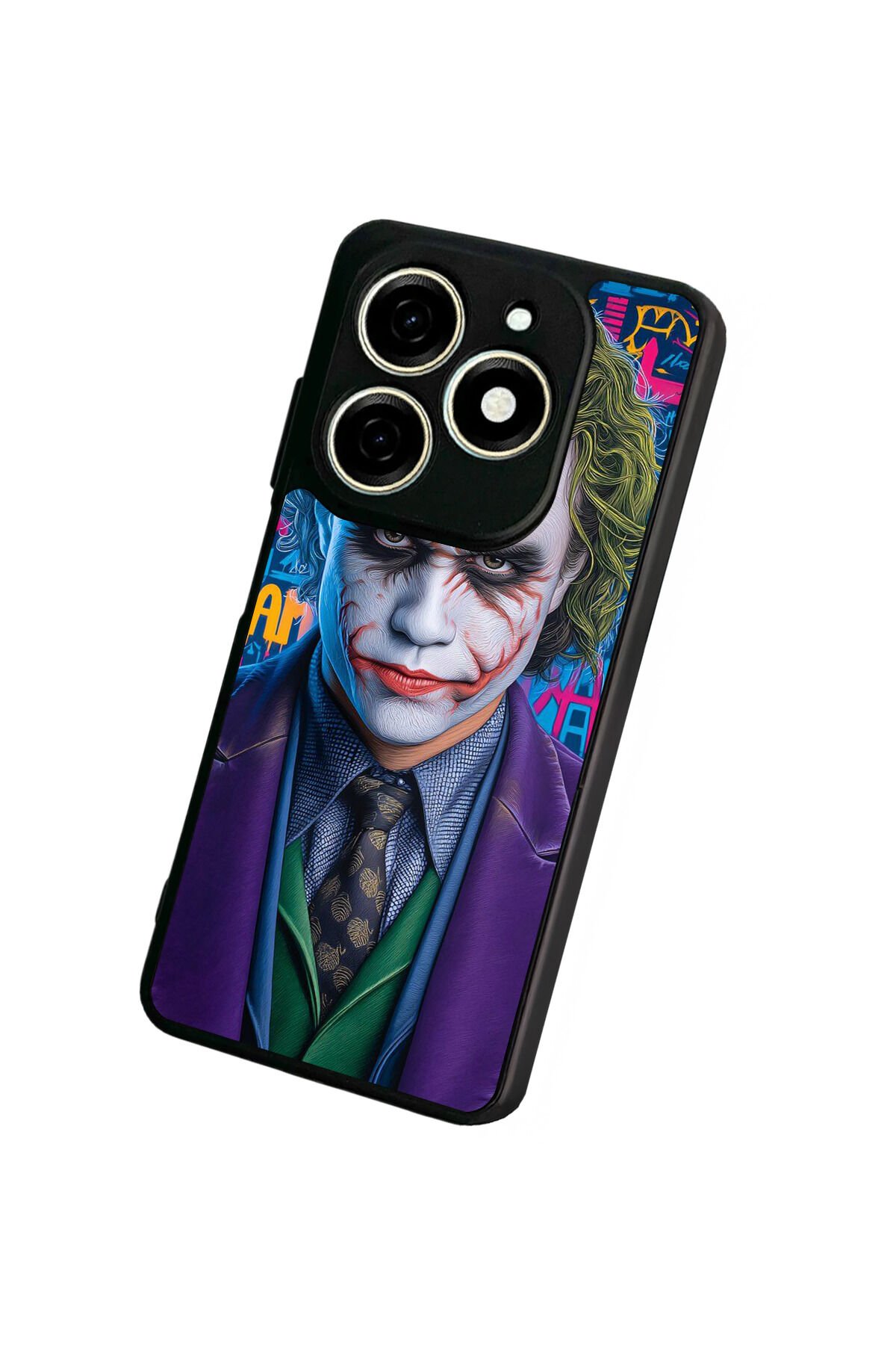 Tecno Spark 20/20C Uyumlu Joker Tasarımlı Glossy Premium Kılıf