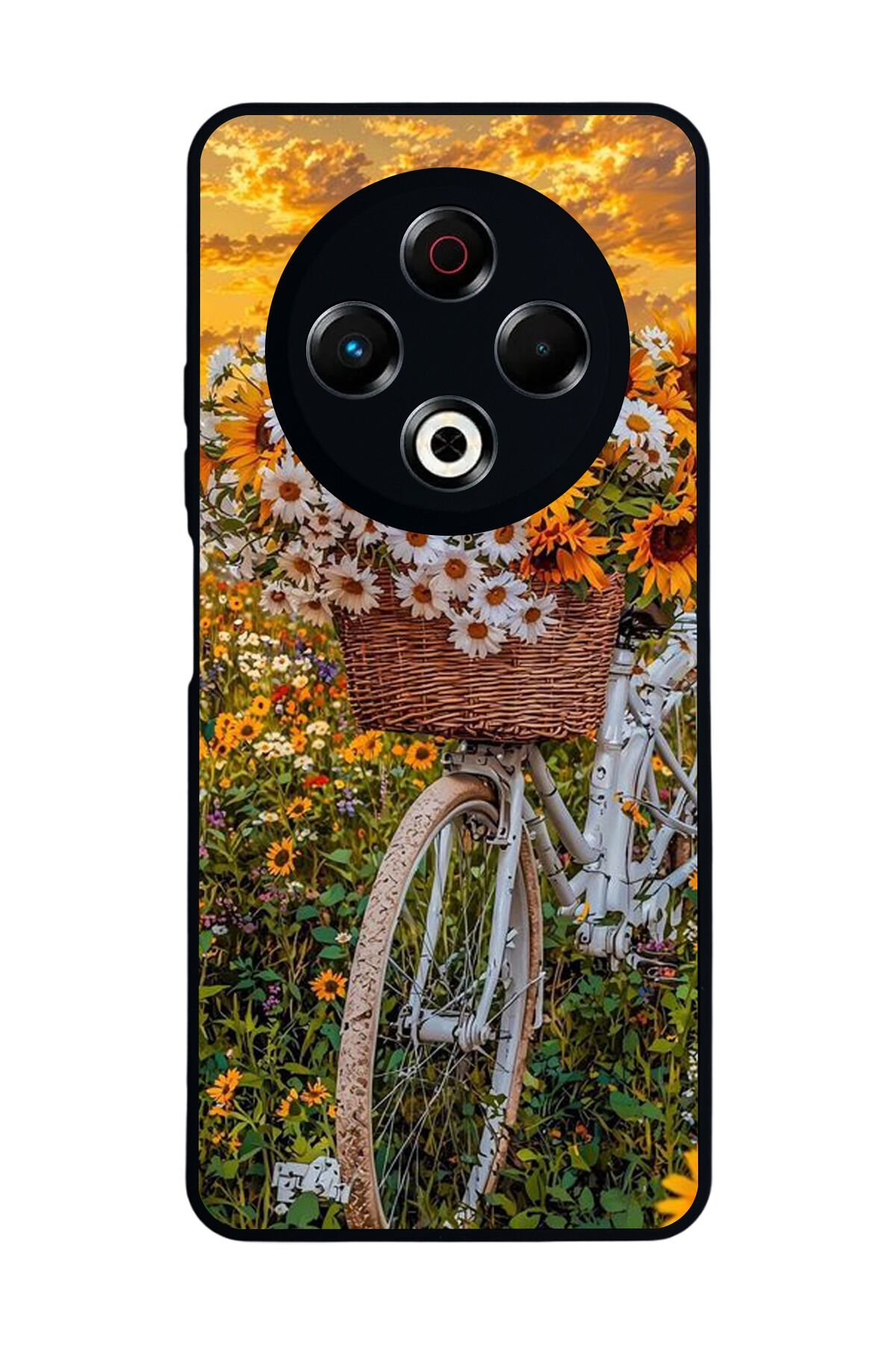 Tecno Spark 30 Uyumlu Cicek Tasarımlı Glossy Premium Kılıf