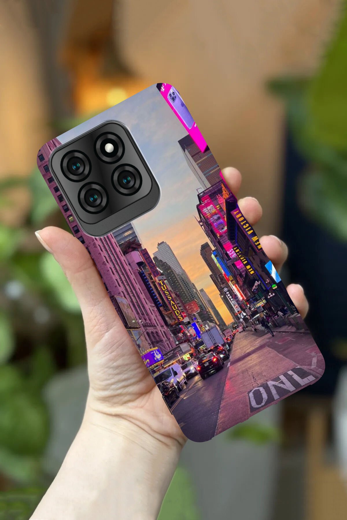 Reeder S71 Uyumlu Kamera Korumalı New York Desenli HD Baskılı Silikon Kılıf