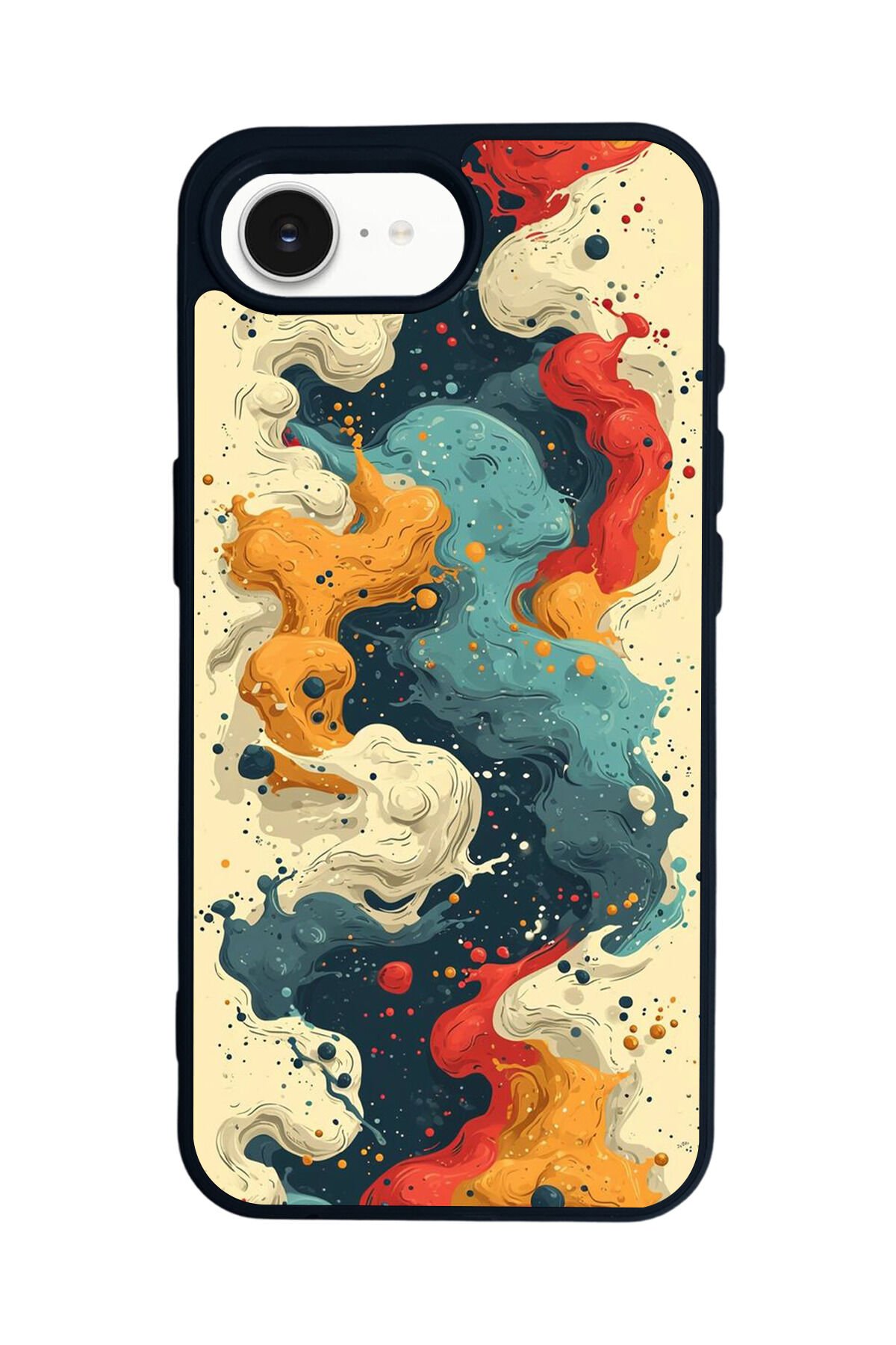 iPhone 16E Uyumlu Abstract Tasarımlı Glossy Premium Kılıf