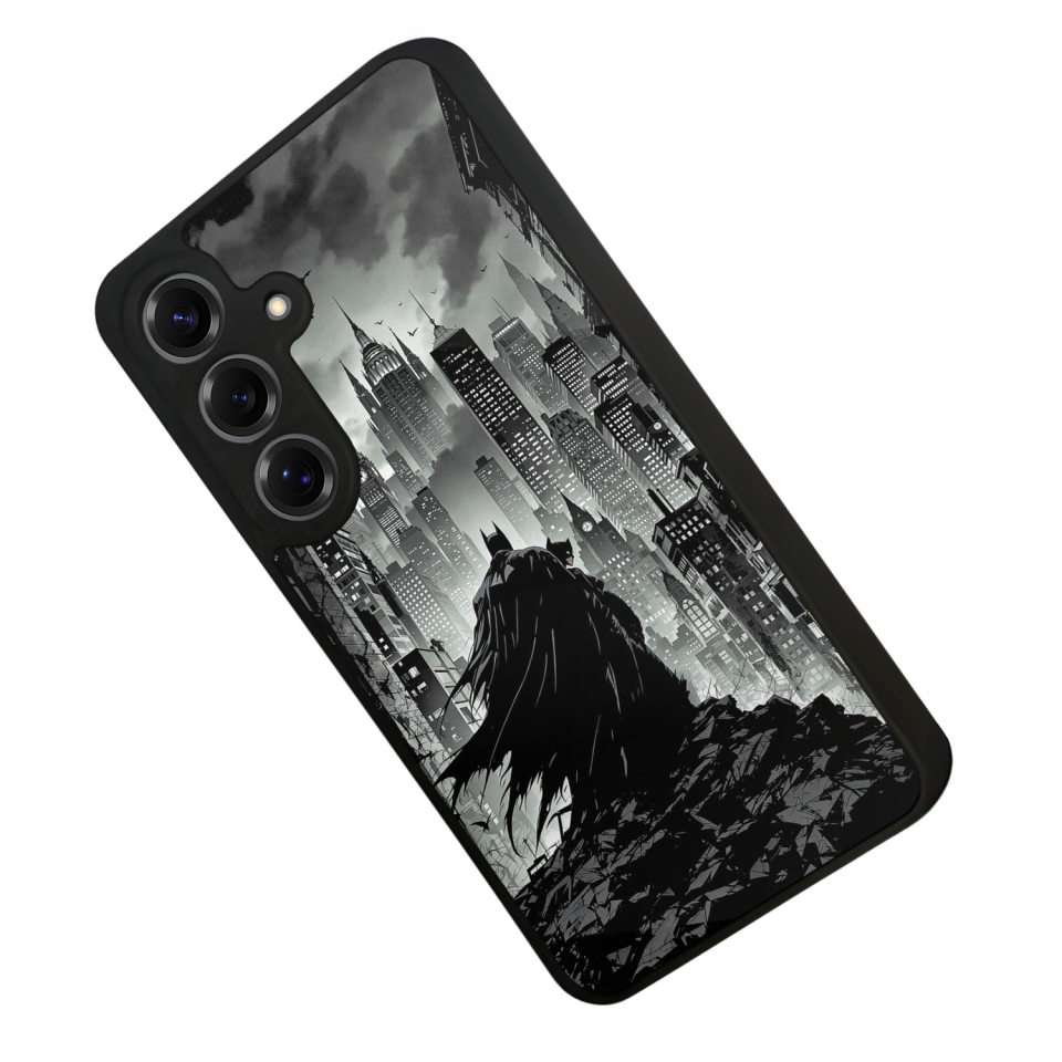 Samsung Galaxy S25 Uyumlu Batman Tasarımlı Glossy Premium Kılıf