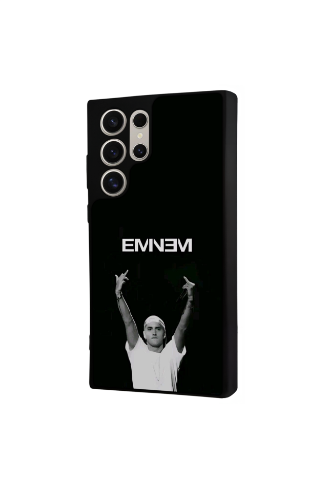 Samsung Galaxy S22 Ultra Uyumlu Eminem Tasarımlı Glossy Premium Kılıf