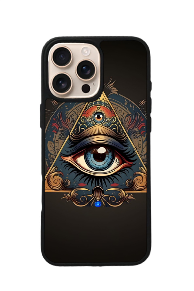 iPhone 14 Pro Max Uyumlu Göz Tasarımlı Glossy Premium Kılıf