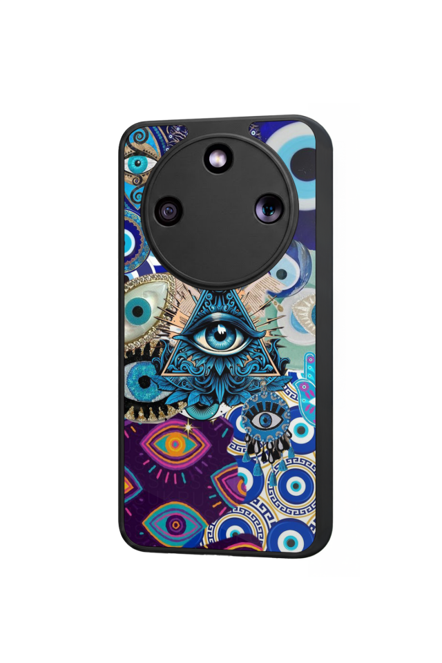 Honor Magic 8 Lite Uyumlu Göz Tasarımlı Glossy Premium Kılıf