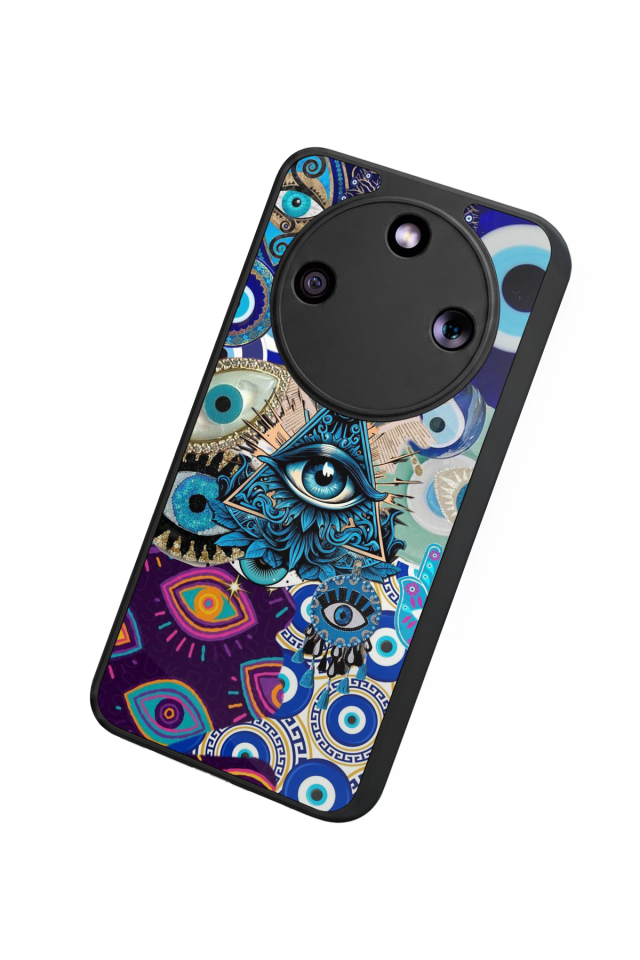 Honor Magic 8 Lite Uyumlu Göz Tasarımlı Glossy Premium Kılıf