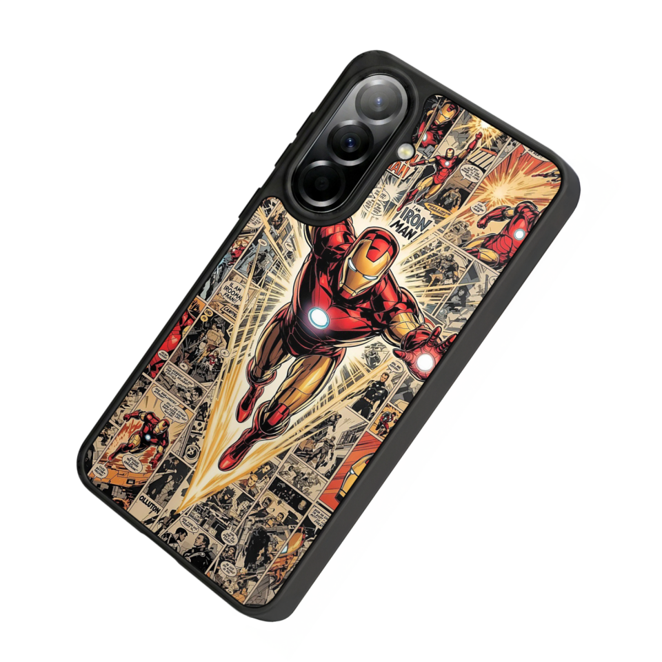 Samsung Galaxy A57 Uyumlu Iron Man ( Demir Adam ) Tasarımlı Glossy Premium Kılıf