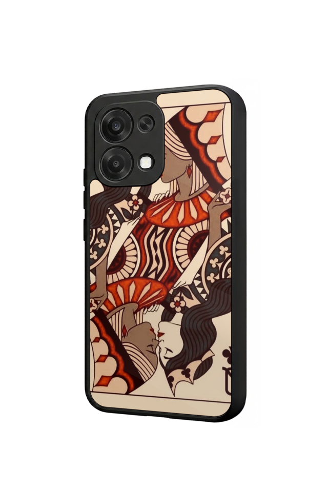 Oppo A6 Pro Uyumlu  Kalp Love Tasarımlı Glossy Premium Kılıf