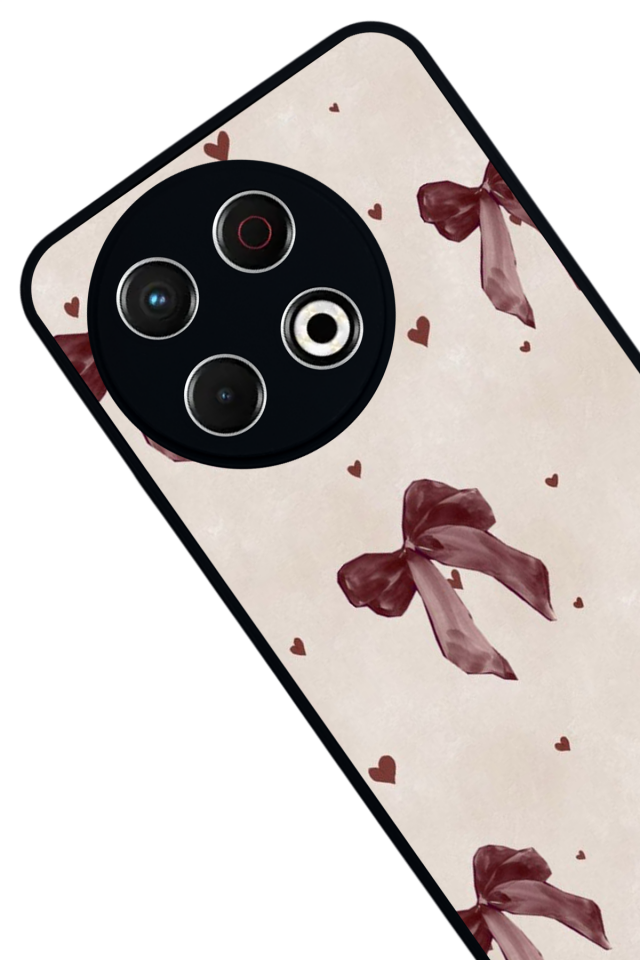 Tecno Spark 30 Pro Uyumlu Kurdele Tasarımlı Glossy Premium Kılıf