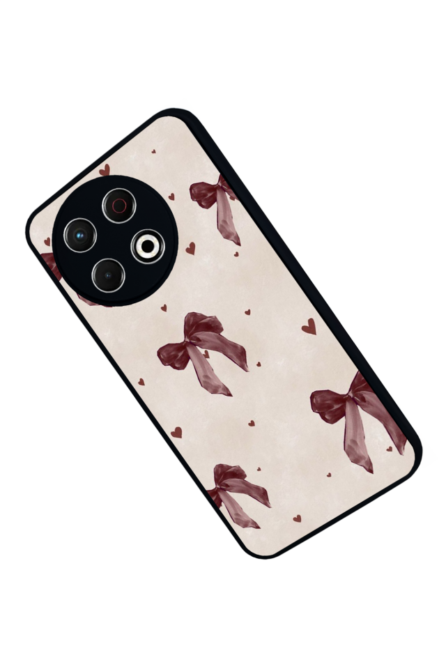 Tecno Spark 30 Pro Uyumlu Kurdele Tasarımlı Glossy Premium Kılıf