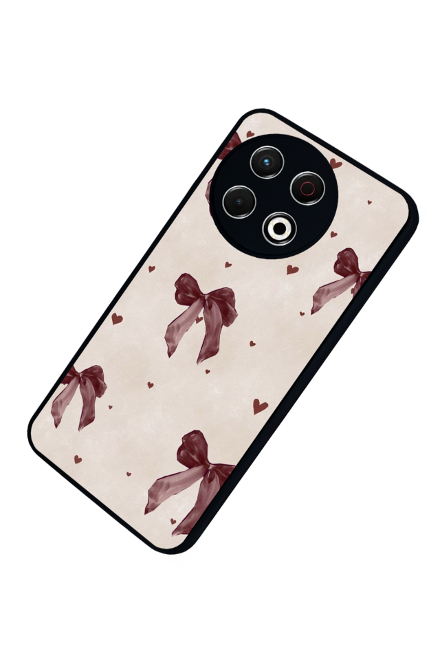 Tecno Spark 30 Pro Uyumlu Kurdele Tasarımlı Glossy Premium Kılıf