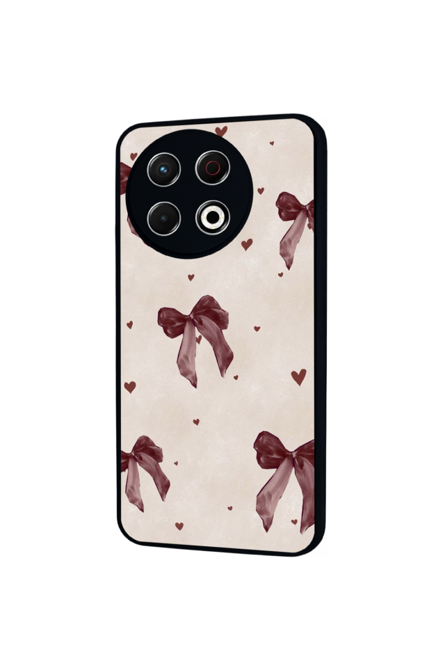 Tecno Spark 30 Pro Uyumlu Kurdele Tasarımlı Glossy Premium Kılıf