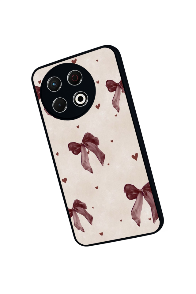 Tecno Spark 30 Pro Uyumlu Kurdele Tasarımlı Glossy Premium Kılıf