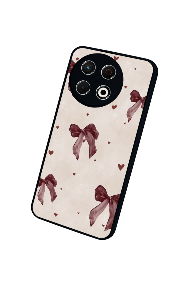 Tecno Spark 30 Pro Uyumlu Kurdele Tasarımlı Glossy Premium Kılıf