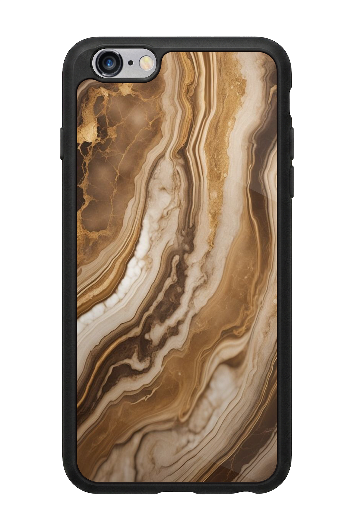 iPhone 6 Plus Uyumlu Mermer Marble Tasarımlı Glossy Premium Kılıf