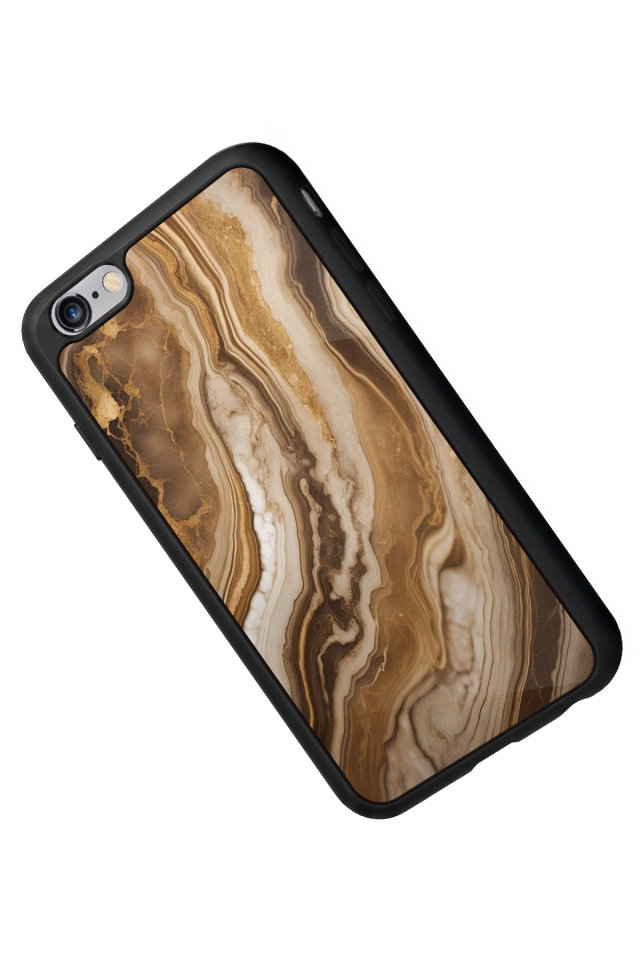 iPhone 6 Plus Uyumlu Mermer Marble Tasarımlı Glossy Premium Kılıf