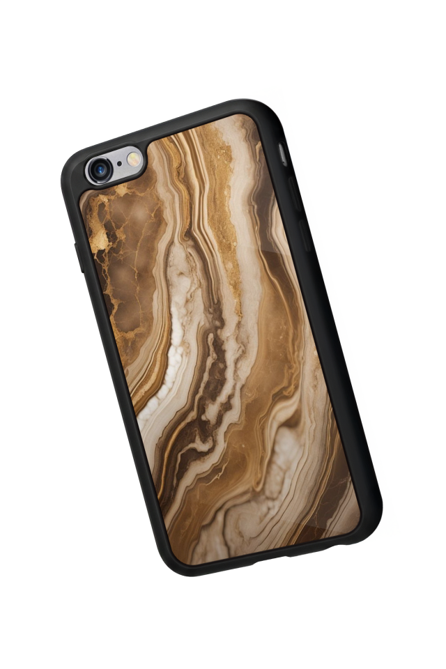 iPhone 6 Plus Uyumlu Mermer Marble Tasarımlı Glossy Premium Kılıf