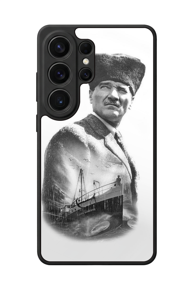 Samsung Galaxy S26 Ultra Uyumlu Mustafa Kemal Ataturk Tasarımlı Glossy Premium Kılıf