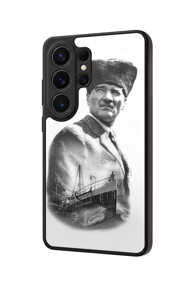 Samsung Galaxy S26 Ultra Uyumlu Mustafa Kemal Ataturk Tasarımlı Glossy Premium Kılıf