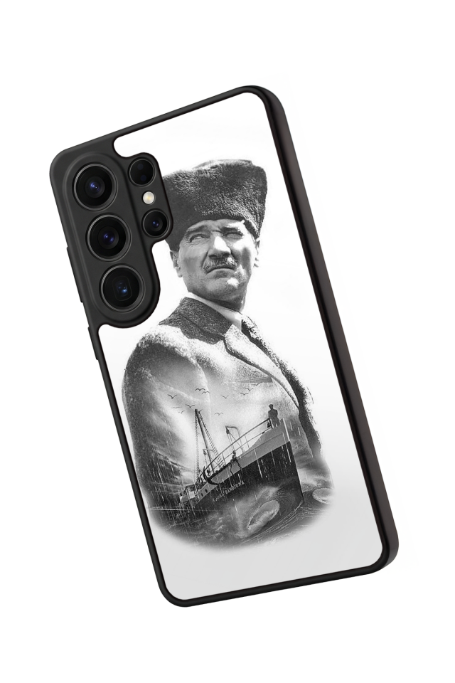 Samsung Galaxy S26 Ultra Uyumlu Mustafa Kemal Ataturk Tasarımlı Glossy Premium Kılıf