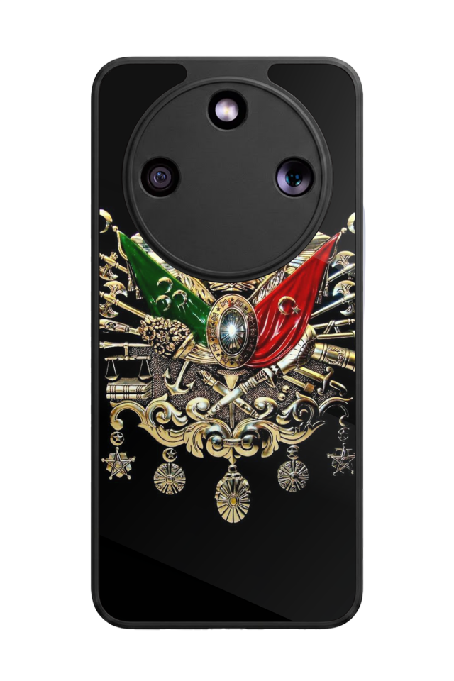 Honor Magic 8 Lite Uyumlu Osmanli Tugrasi Tasarımlı Glossy Premium Kılıf