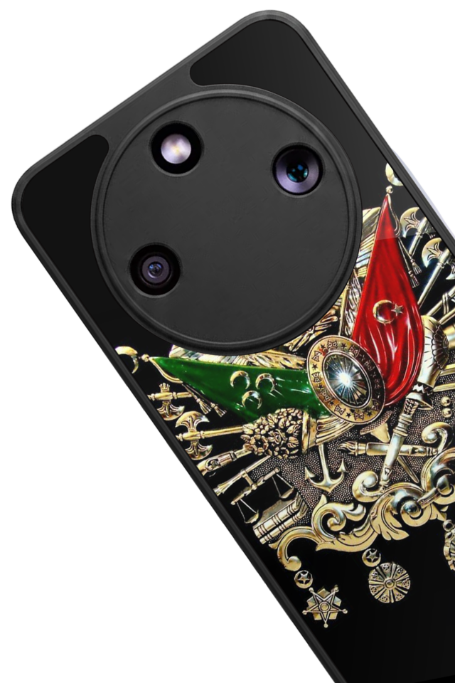 Honor Magic 8 Lite Uyumlu Osmanli Tugrasi Tasarımlı Glossy Premium Kılıf