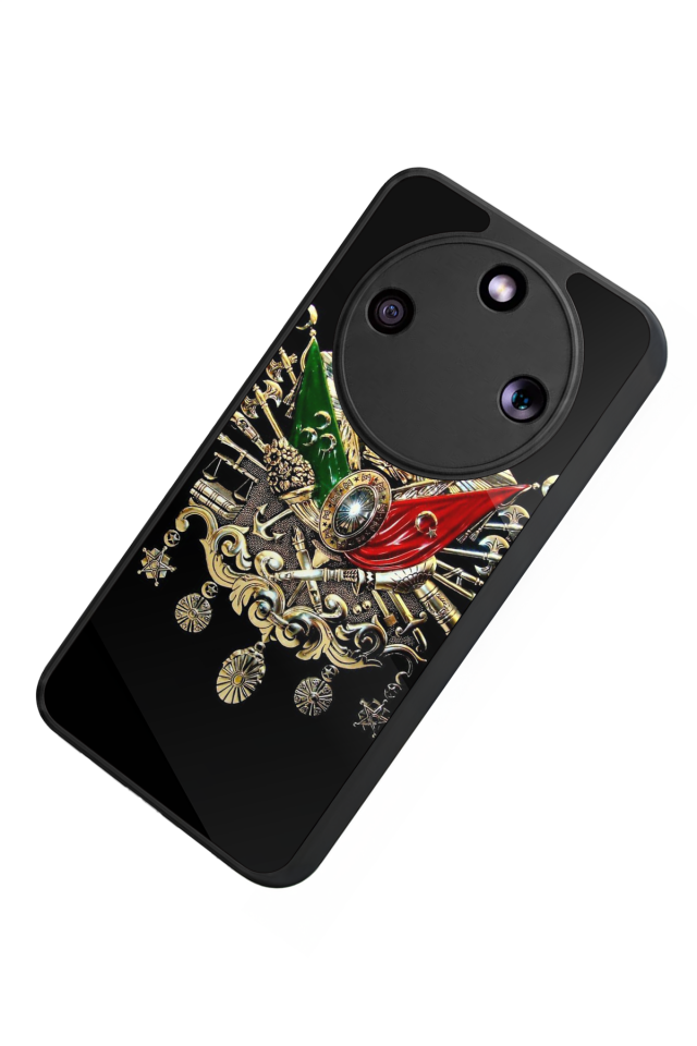 Honor Magic 8 Lite Uyumlu Osmanli Tugrasi Tasarımlı Glossy Premium Kılıf