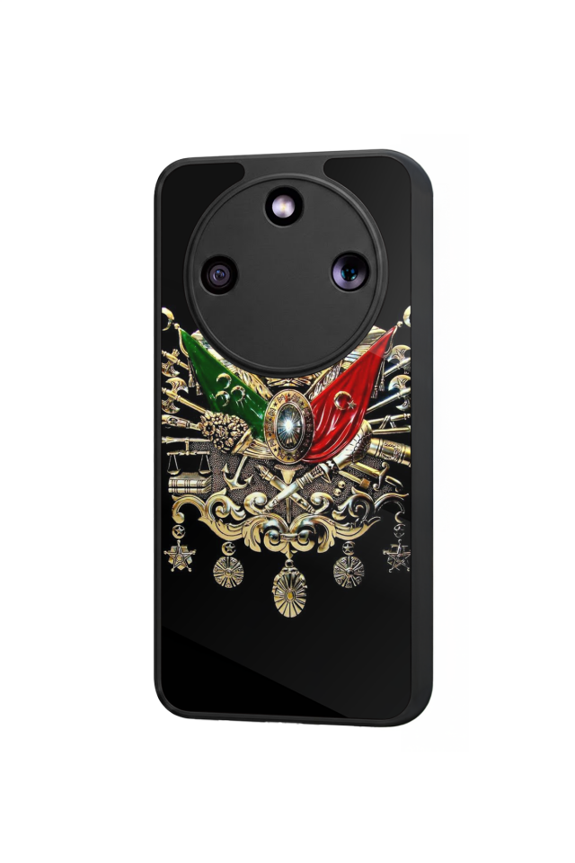 Honor Magic 8 Lite Uyumlu Osmanli Tugrasi Tasarımlı Glossy Premium Kılıf