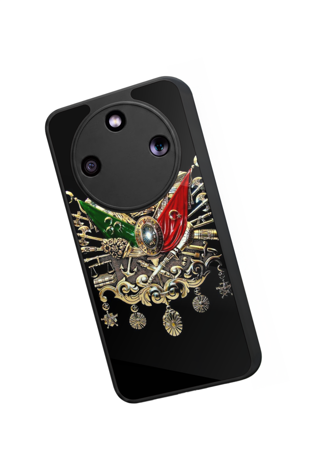 Honor Magic 8 Lite Uyumlu Osmanli Tugrasi Tasarımlı Glossy Premium Kılıf