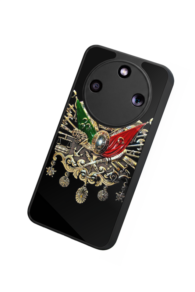 Honor Magic 8 Lite Uyumlu Osmanli Tugrasi Tasarımlı Glossy Premium Kılıf