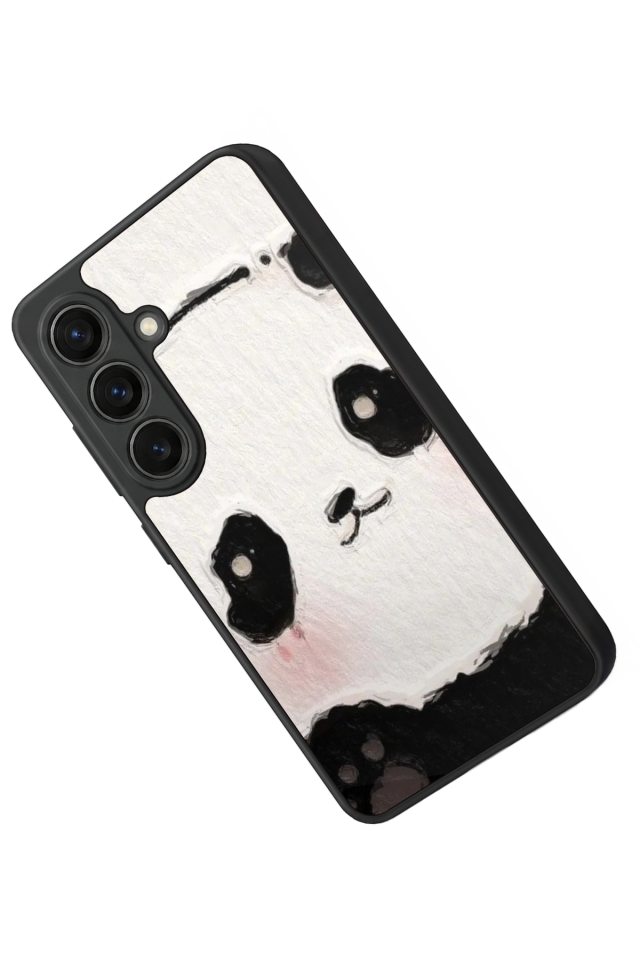 Samsung Galaxy S26 Uyumlu Panda Tasarımlı Glossy Premium Kılıf