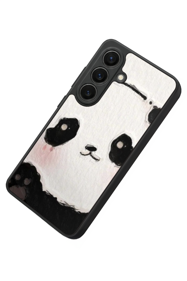 Samsung Galaxy S26 Uyumlu Panda Tasarımlı Glossy Premium Kılıf