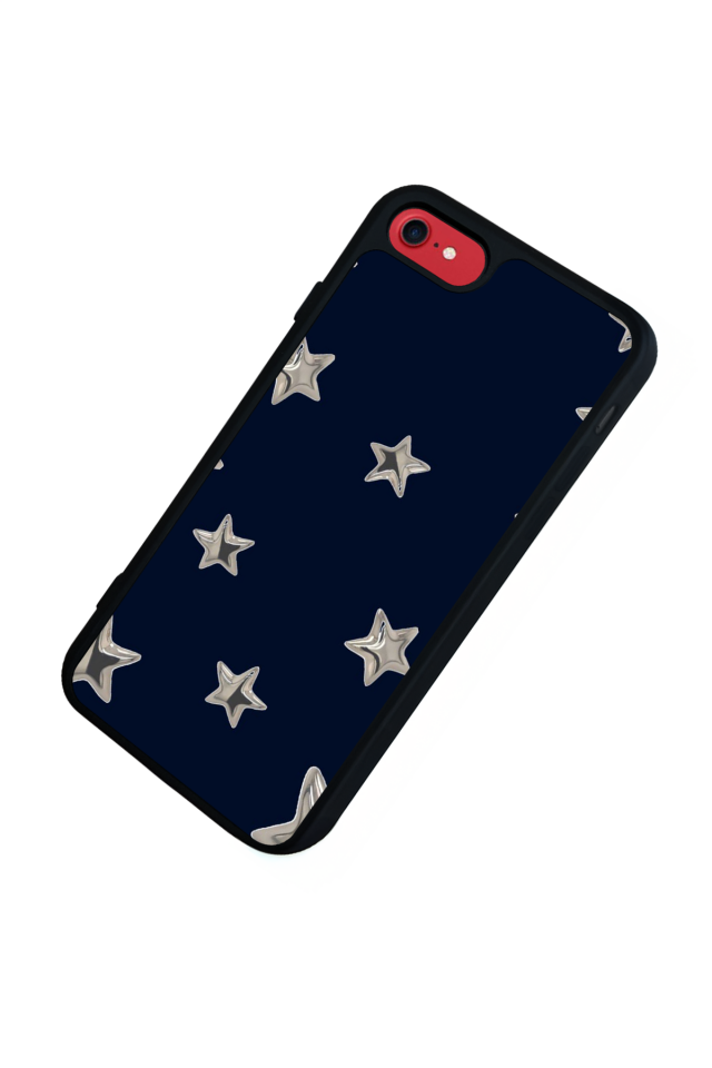 iPhone 8 Uyumlu Retro Yildizlar Tasarımlı Glossy Premium Kılıf