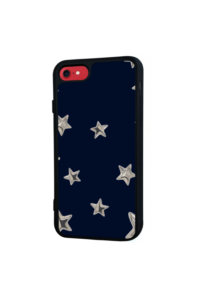 iPhone 8 Uyumlu Retro Yildizlar Tasarımlı Glossy Premium Kılıf