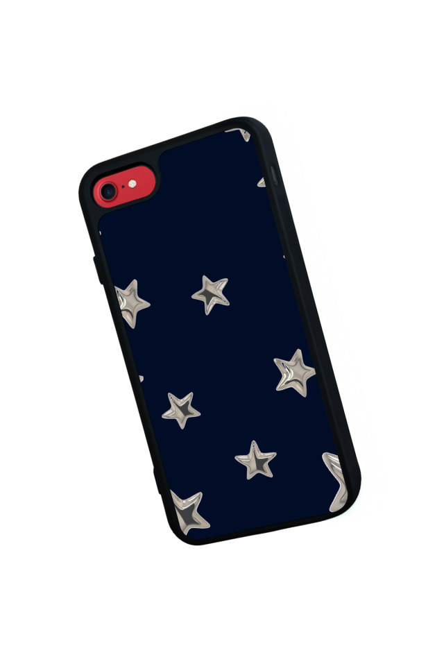 iPhone 8 Uyumlu Retro Yildizlar Tasarımlı Glossy Premium Kılıf